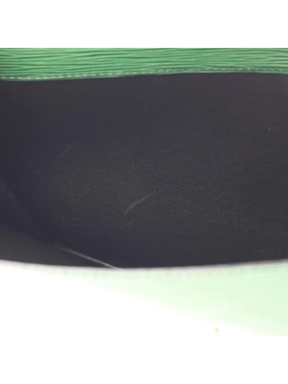 Louis Vuitton Clutch Porte Documents Senatur Borneo Green Leather